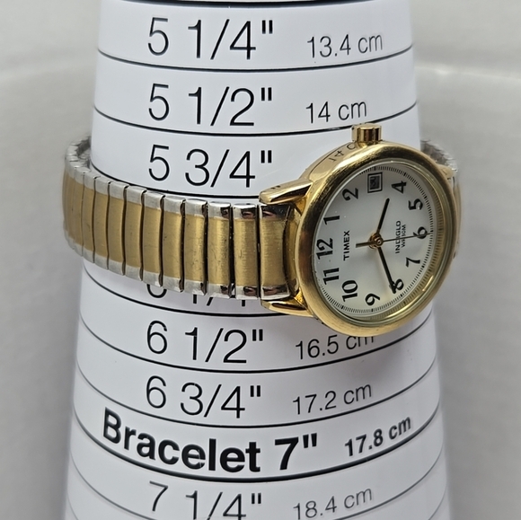 Timex Easy Reader Watch Women Two Tone Date New Battery  - Indiglo Not Working - - Picture 6 of 10